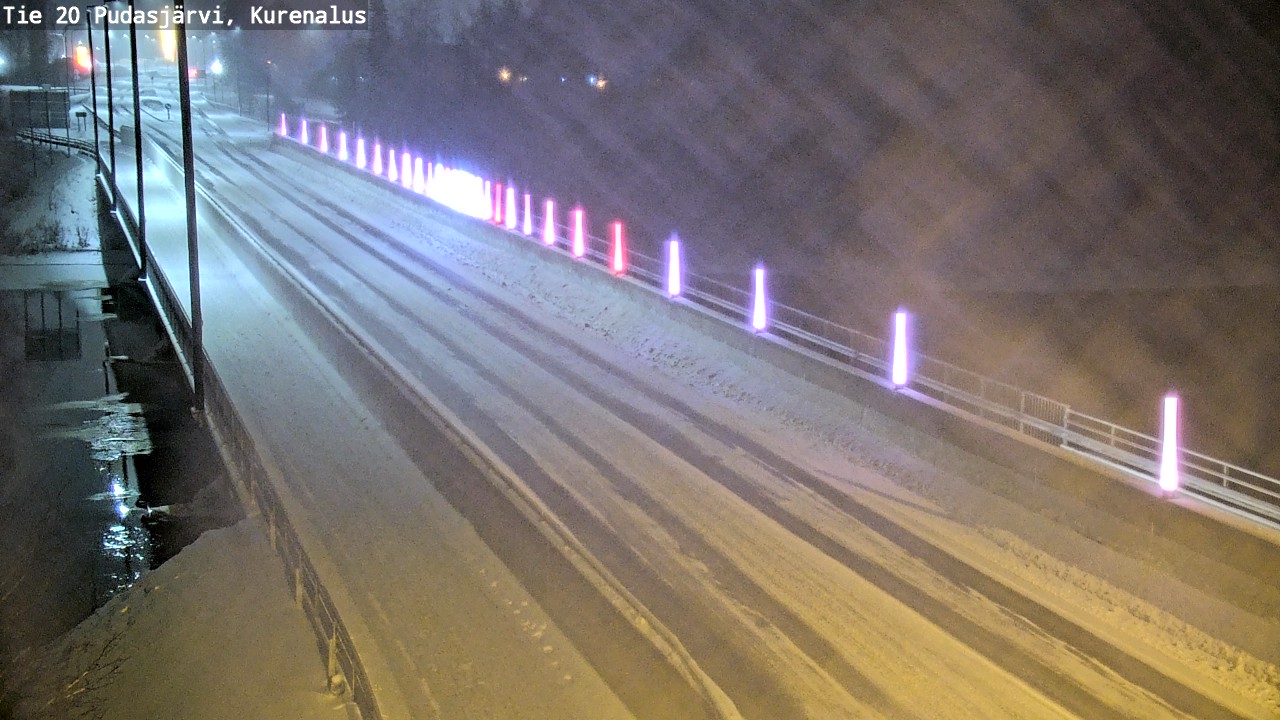 Weather Camera Image Väg 20Pudasjärvi, Kurenalus, Pudasjärvi, Pohjois-Pohjanmaa