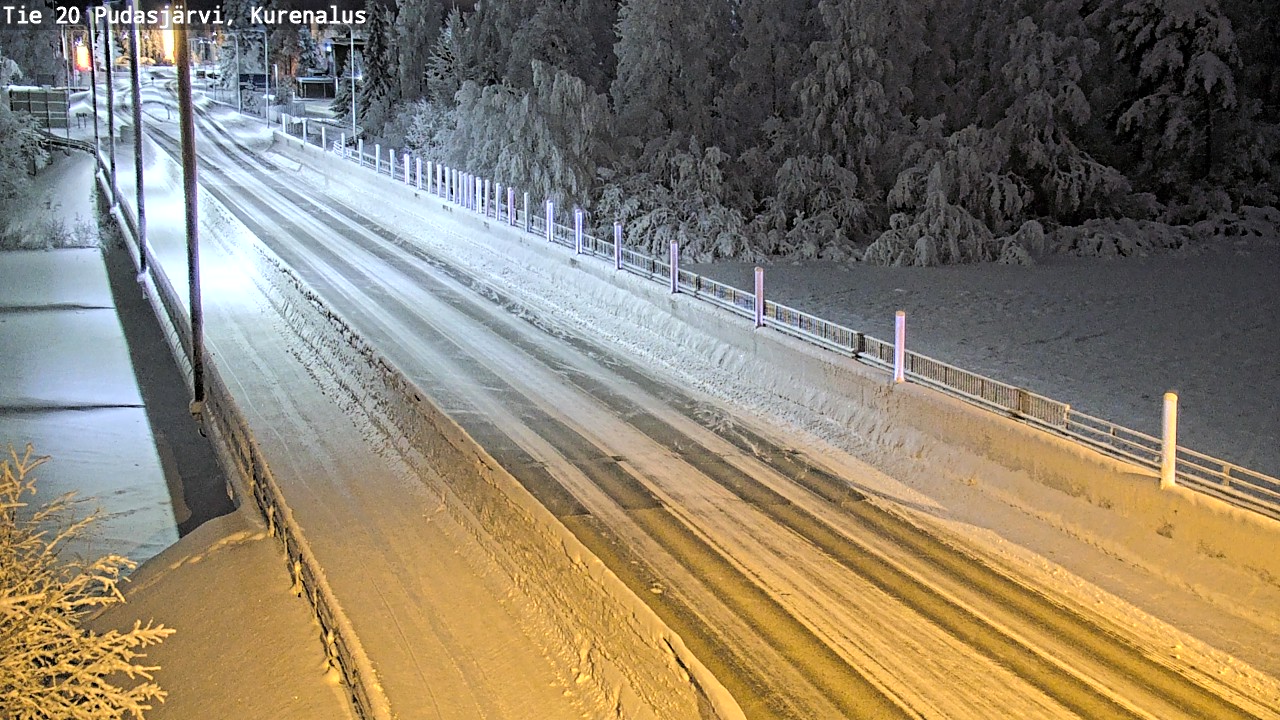 Kelikamerat Kuva Tie 20 Pudasjärvi, Kurenalus, Pudasjärvi, Pohjois-Pohjanmaa