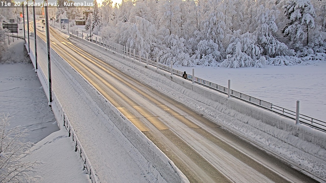 Weather Camera Image Road 20 Pudasjärvi, Kurenalus, Pudasjärvi, Pohjois-Pohjanmaa