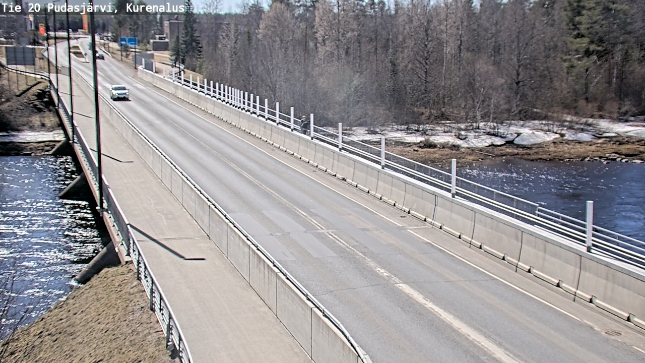 Weather Camera Image Road 20 Pudasjärvi, Kurenalus, Pudasjärvi, Pohjois-Pohjanmaa