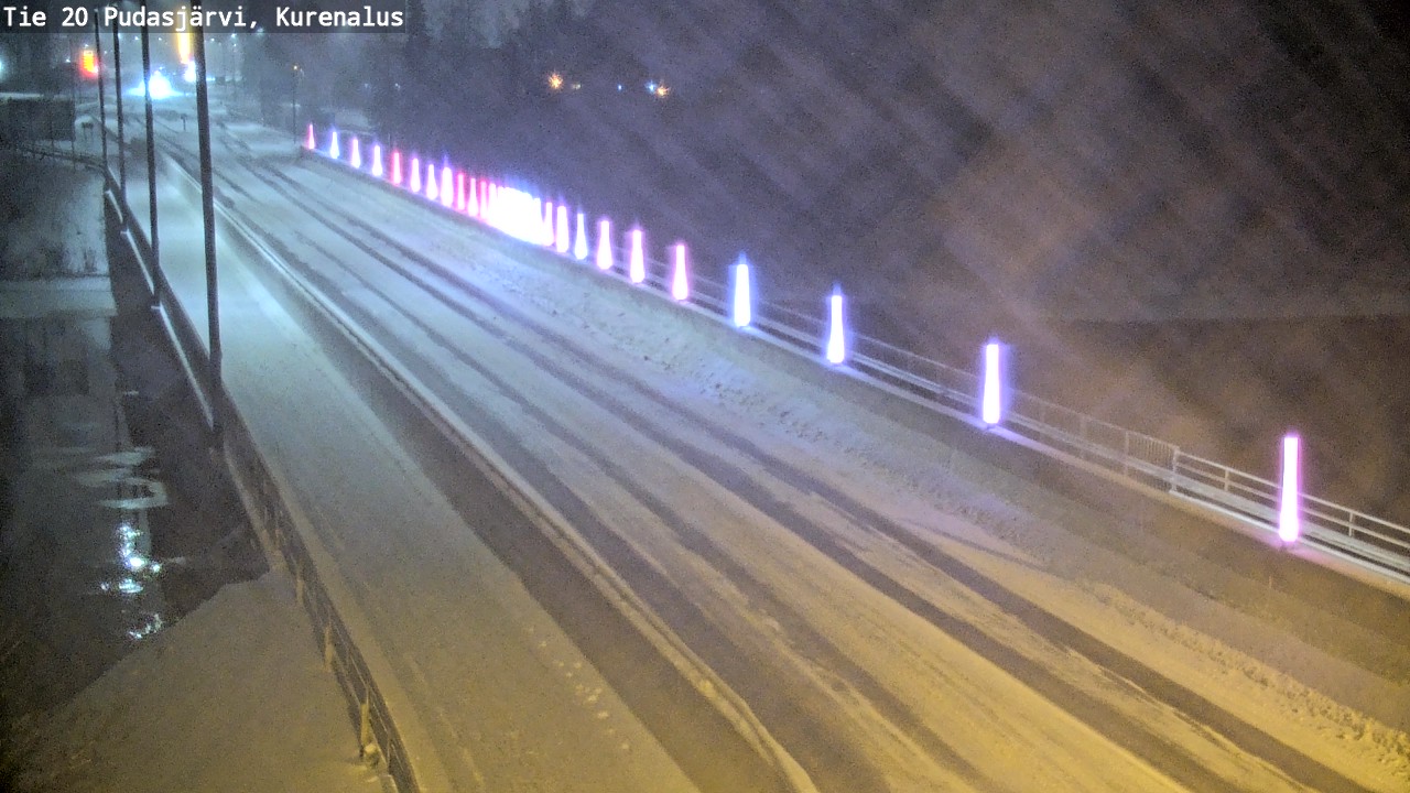 Weather Camera Image Väg 20Pudasjärvi, Kurenalus, Pudasjärvi, Pohjois-Pohjanmaa