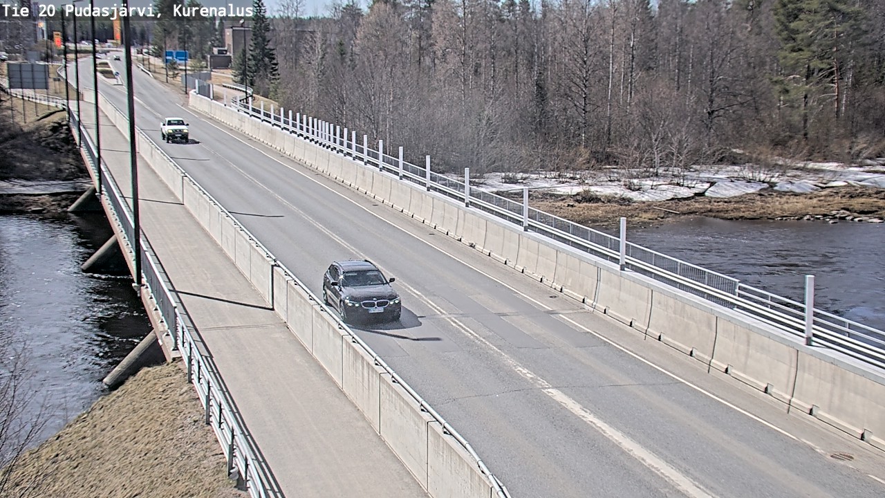 Weather Camera Image Road 20 Pudasjärvi, Kurenalus, Pudasjärvi, Pohjois-Pohjanmaa