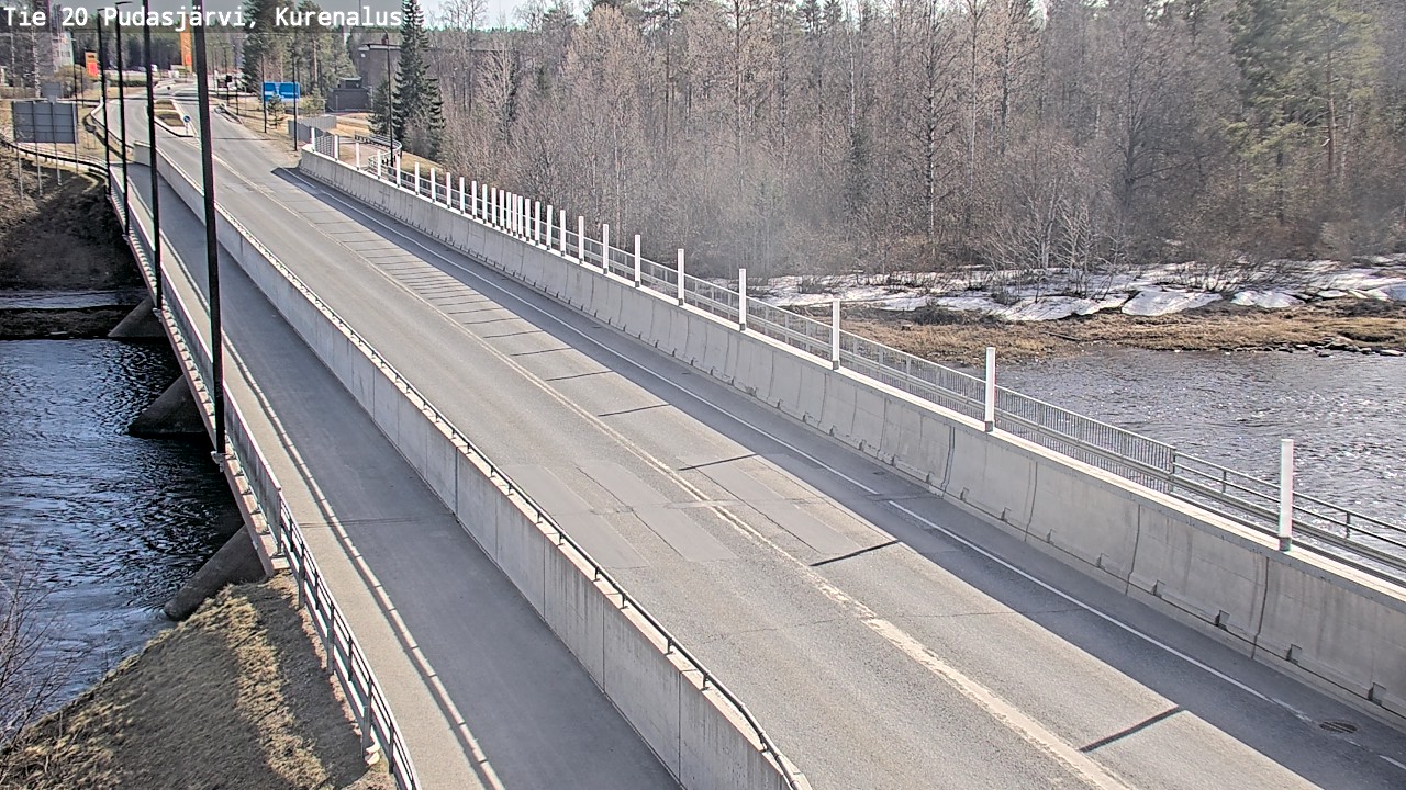 Weather Camera Image Road 20 Pudasjärvi, Kurenalus, Pudasjärvi, Pohjois-Pohjanmaa