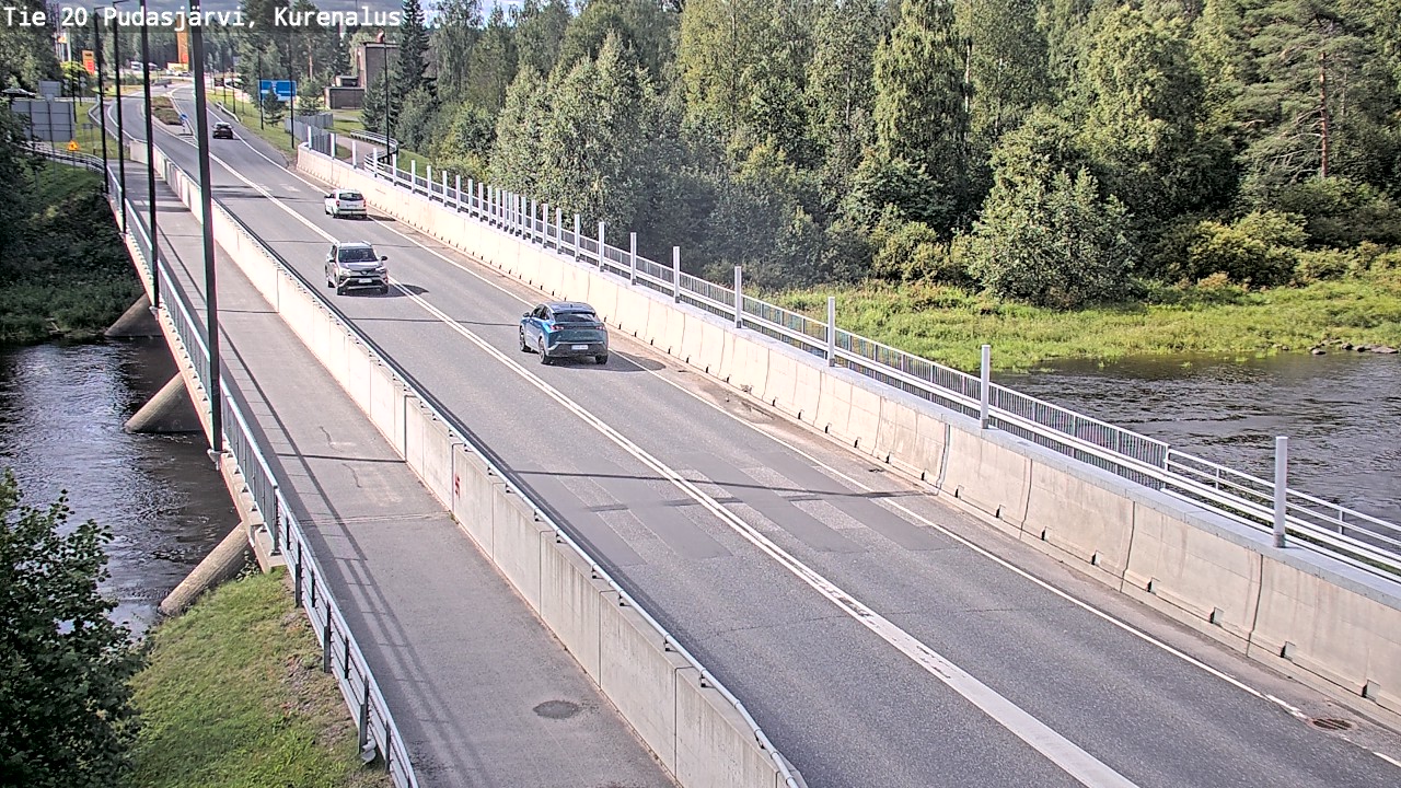 Weather Camera Image Road 20 Pudasjärvi, Kurenalus, Pudasjärvi, Pohjois-Pohjanmaa