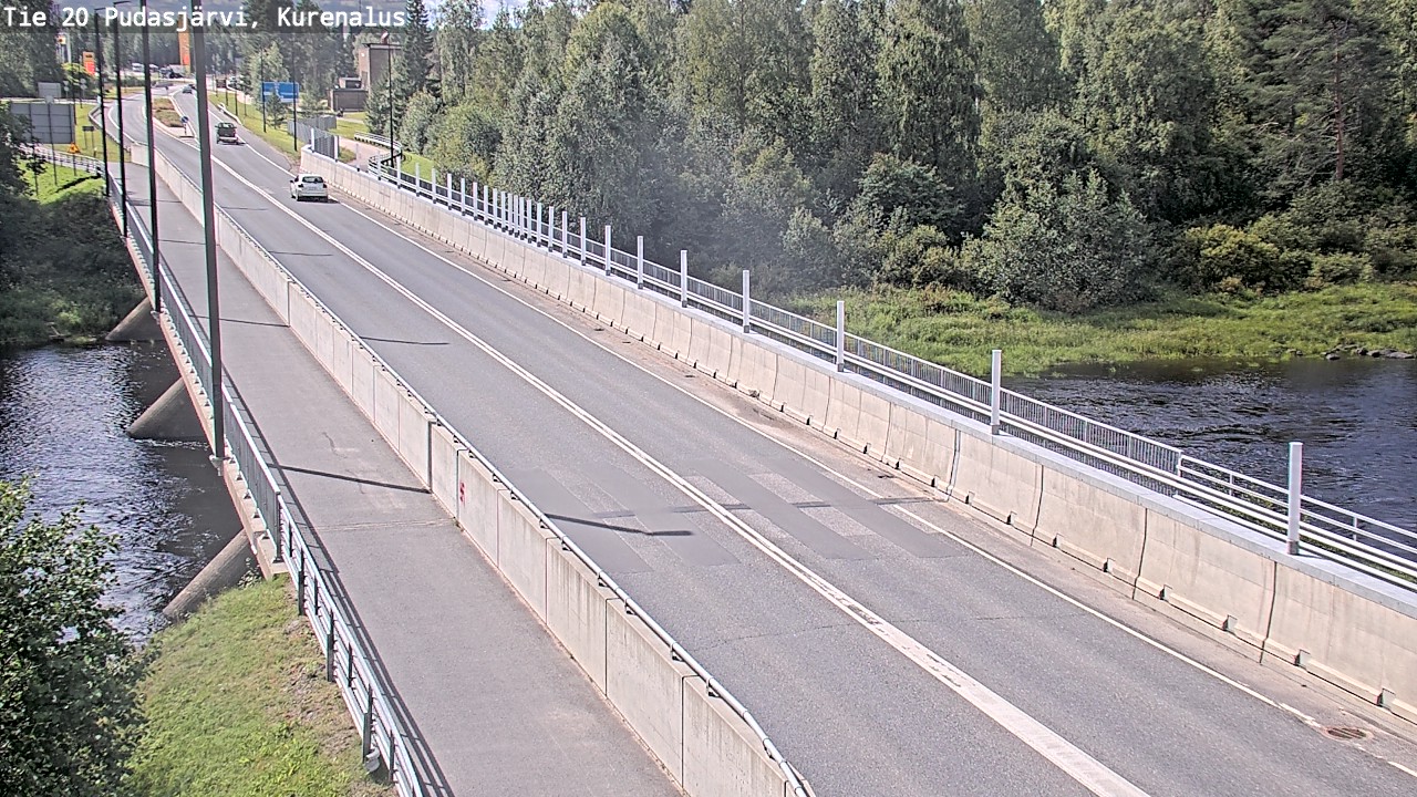 Weather Camera Image Road 20 Pudasjärvi, Kurenalus, Pudasjärvi, Pohjois-Pohjanmaa
