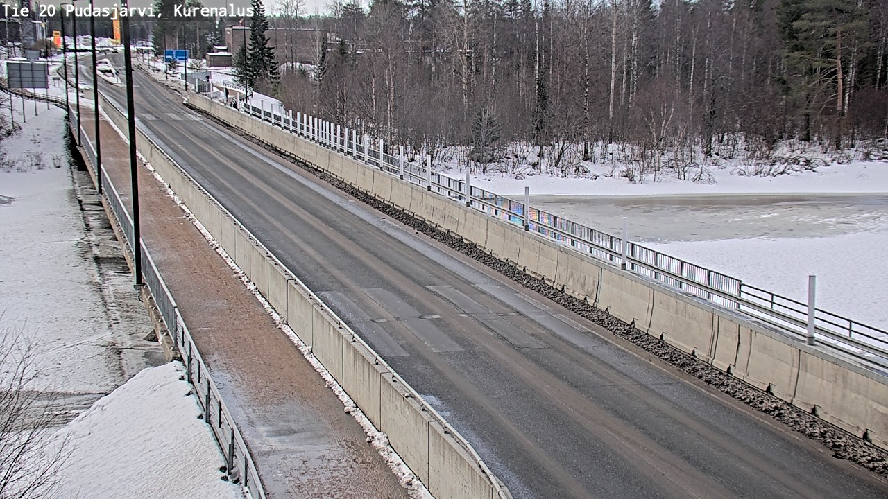 Weather Camera Image Road 20 Pudasjärvi, Kurenalus, Pudasjärvi, Pohjois-Pohjanmaa