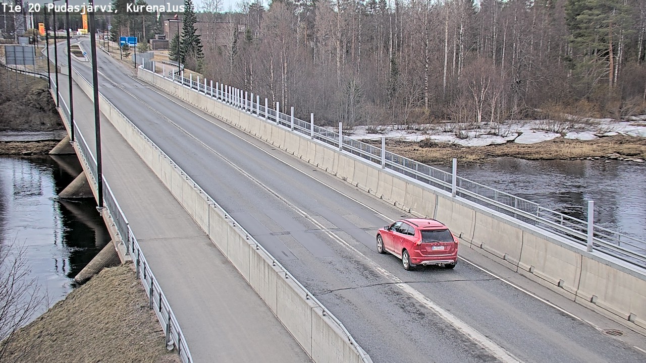 Weather Camera Image Road 20 Pudasjärvi, Kurenalus, Pudasjärvi, Pohjois-Pohjanmaa