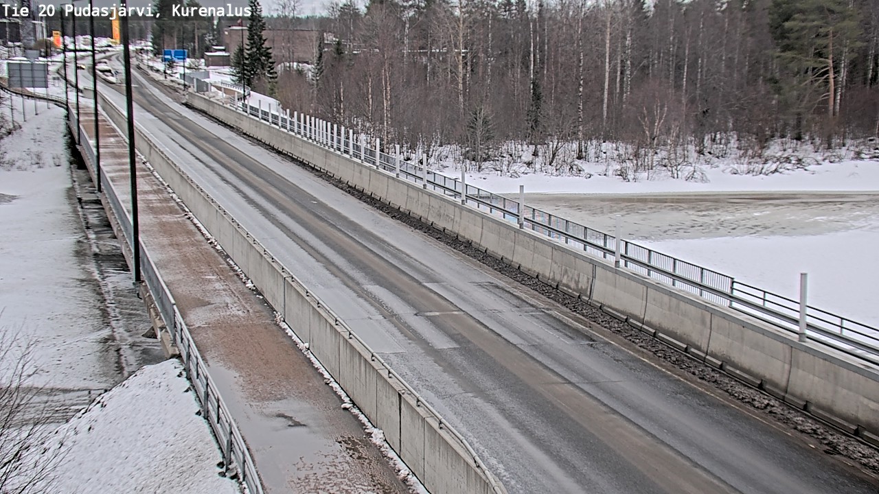 Weather Camera Image Road 20 Pudasjärvi, Kurenalus, Pudasjärvi, Pohjois-Pohjanmaa