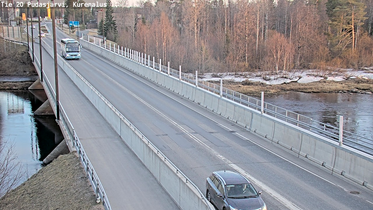 Weather Camera Image Road 20 Pudasjärvi, Kurenalus, Pudasjärvi, Pohjois-Pohjanmaa