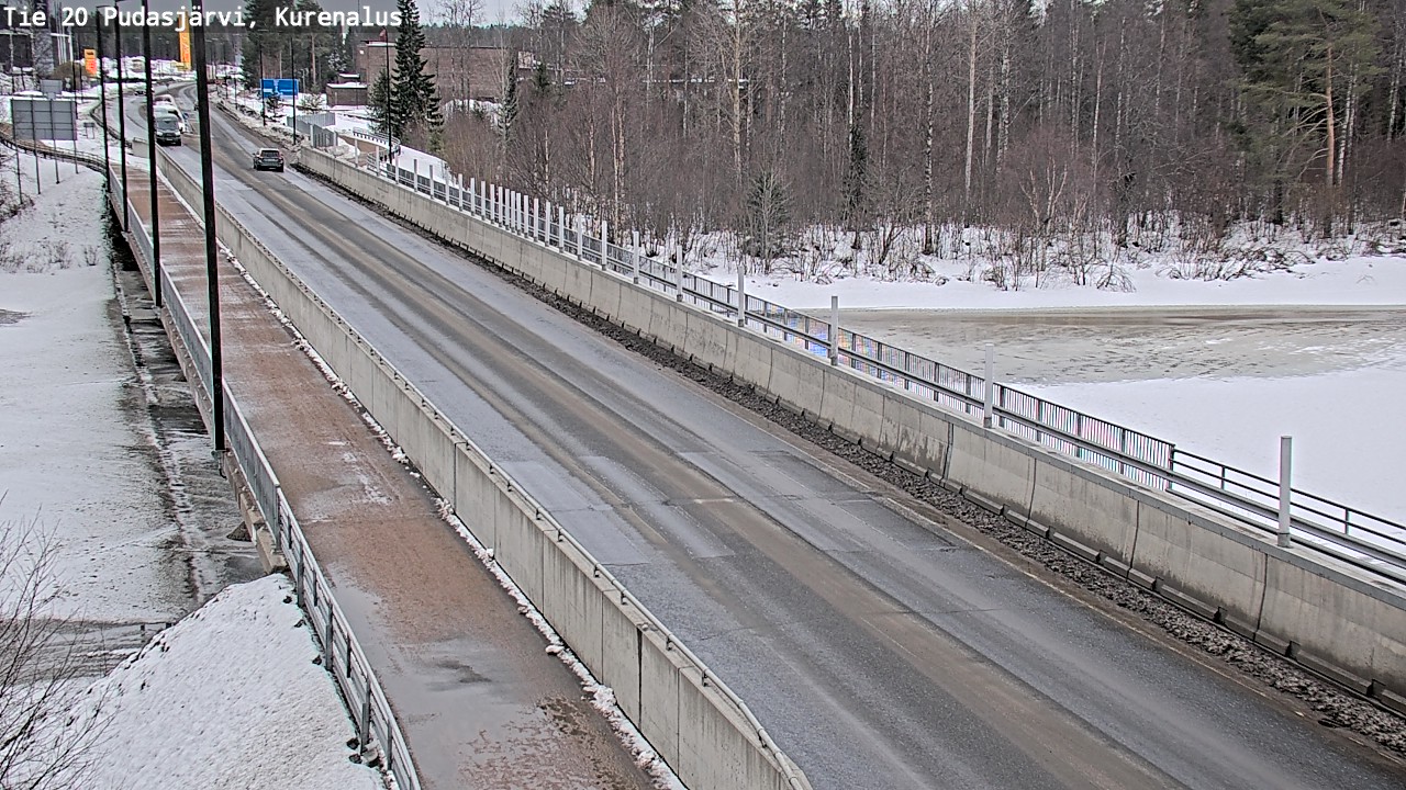 Weather Camera Image Road 20 Pudasjärvi, Kurenalus, Pudasjärvi, Pohjois-Pohjanmaa