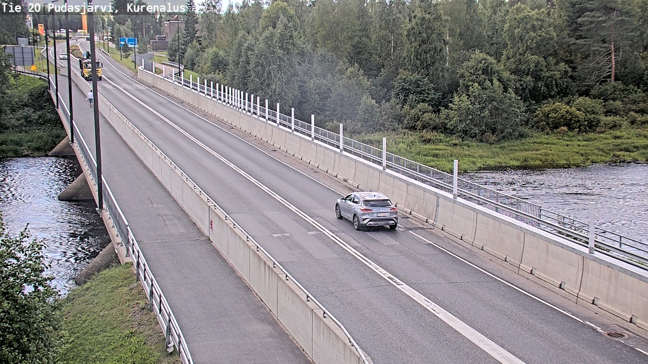 Weather Camera Image Road 20 Pudasjärvi, Kurenalus, Pudasjärvi, Pohjois-Pohjanmaa