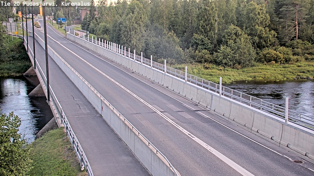 Weather Camera Image Road 20 Pudasjärvi, Kurenalus, Pudasjärvi, Pohjois-Pohjanmaa