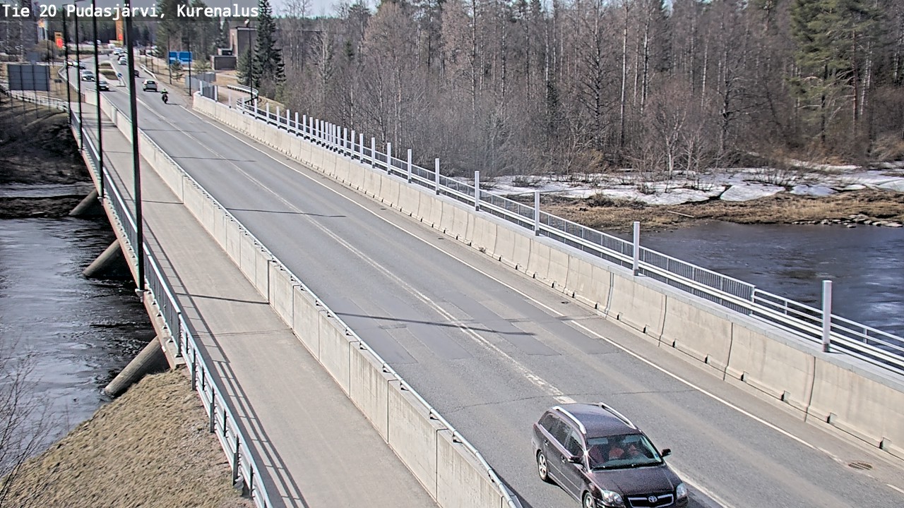 Weather Camera Image Road 20 Pudasjärvi, Kurenalus, Pudasjärvi, Pohjois-Pohjanmaa