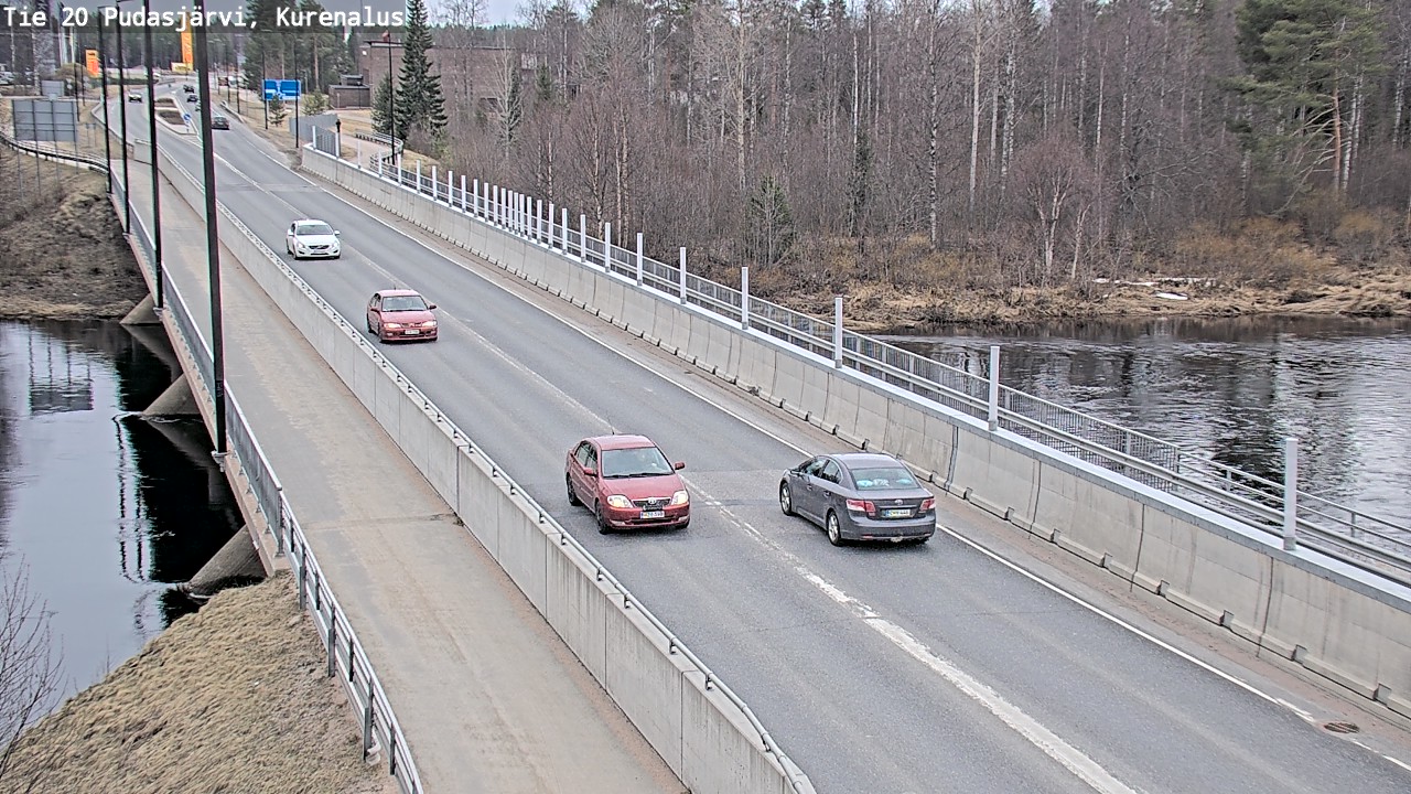 Weather Camera Image Väg 20Pudasjärvi, Kurenalus, Pudasjärvi, Pohjois-Pohjanmaa