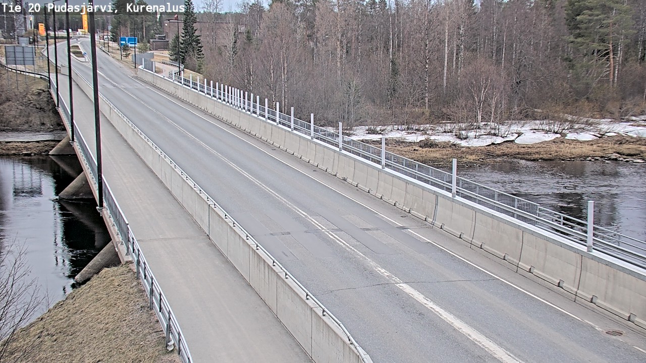 Weather Camera Image Väg 20Pudasjärvi, Kurenalus, Pudasjärvi, Pohjois-Pohjanmaa