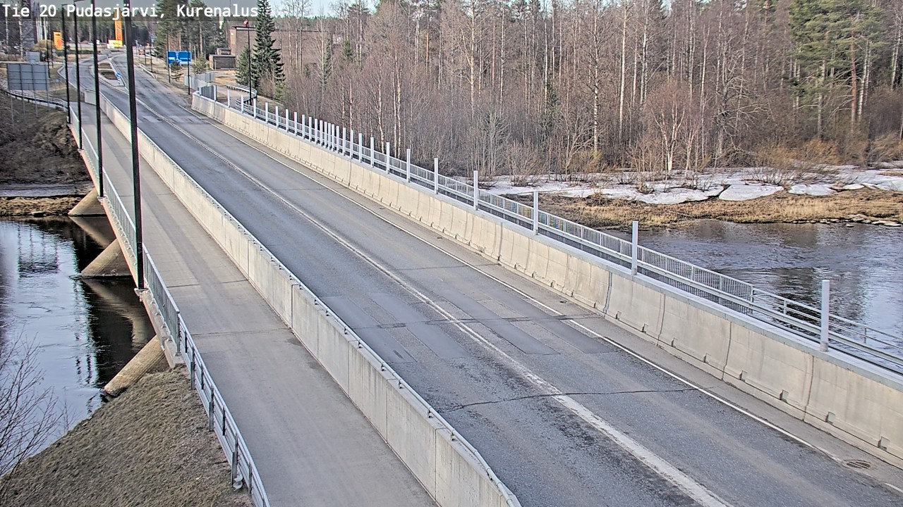 Weather Camera Image Road 20 Pudasjärvi, Kurenalus, Pudasjärvi, Pohjois-Pohjanmaa