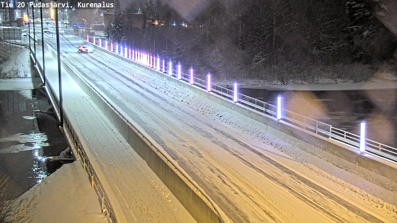 Weather Camera Image Väg 20Pudasjärvi, Kurenalus, Pudasjärvi, Pohjois-Pohjanmaa