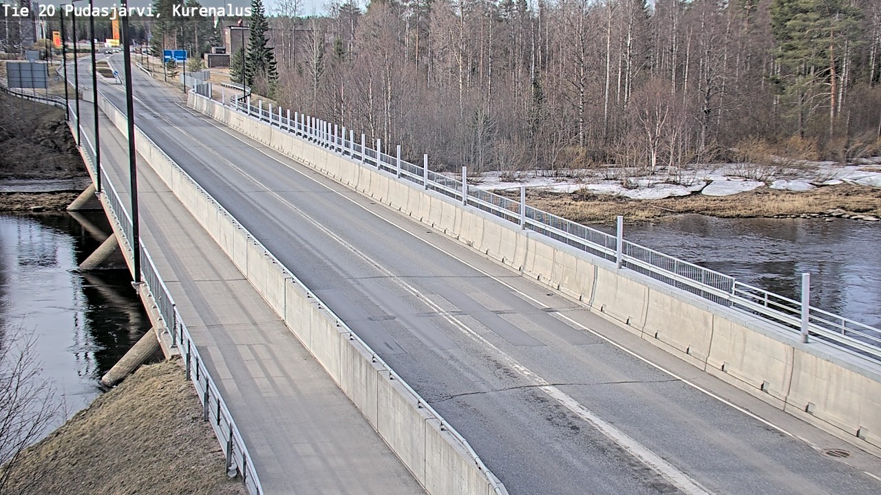 Weather Camera Image Road 20 Pudasjärvi, Kurenalus, Pudasjärvi, Pohjois-Pohjanmaa