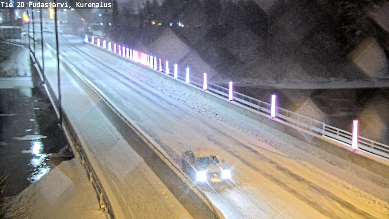 Weather Camera Image Väg 20Pudasjärvi, Kurenalus, Pudasjärvi, Pohjois-Pohjanmaa