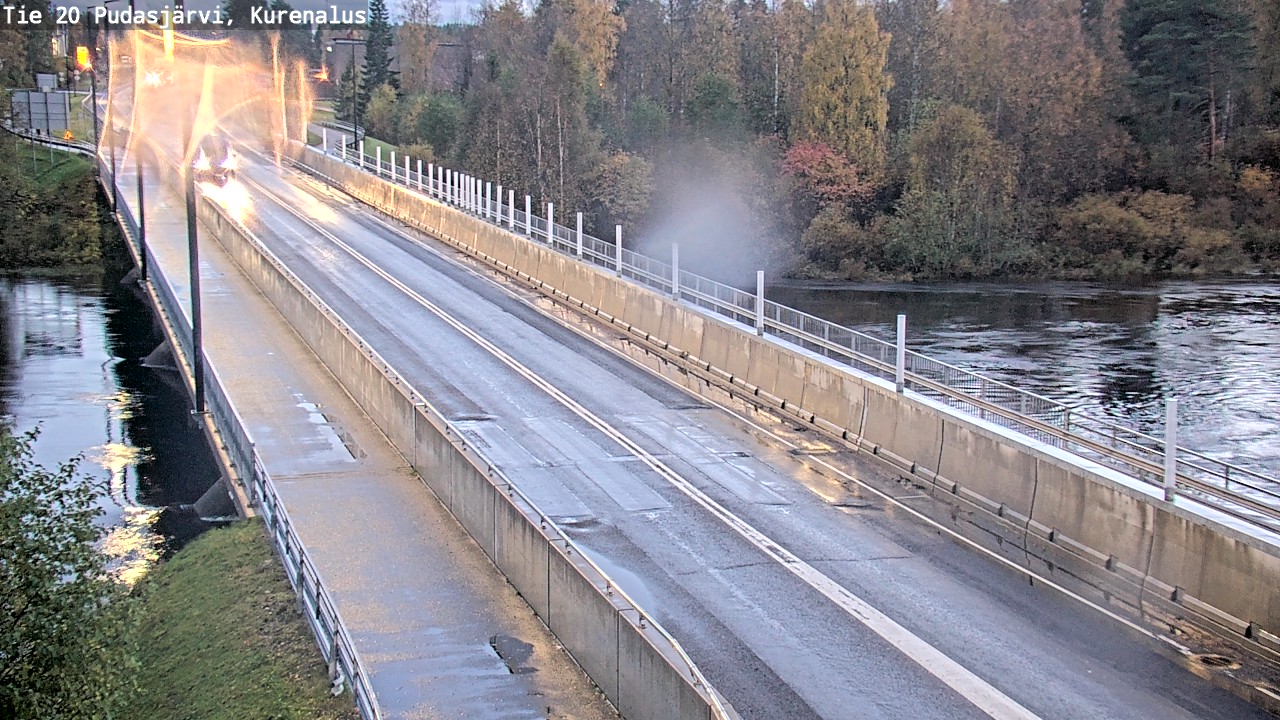 Weather Camera Image Road 20 Pudasjärvi, Kurenalus, Pudasjärvi, Pohjois-Pohjanmaa