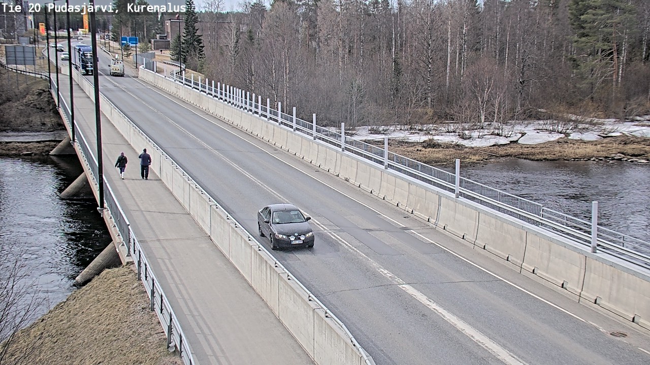 Weather Camera Image Road 20 Pudasjärvi, Kurenalus, Pudasjärvi, Pohjois-Pohjanmaa
