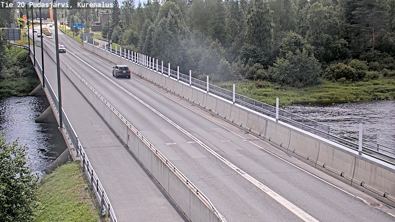 Weather Camera Image Road 20 Pudasjärvi, Kurenalus, Pudasjärvi, Pohjois-Pohjanmaa