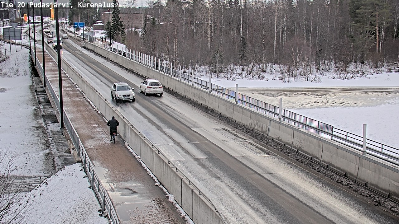 Weather Camera Image Road 20 Pudasjärvi, Kurenalus, Pudasjärvi, Pohjois-Pohjanmaa
