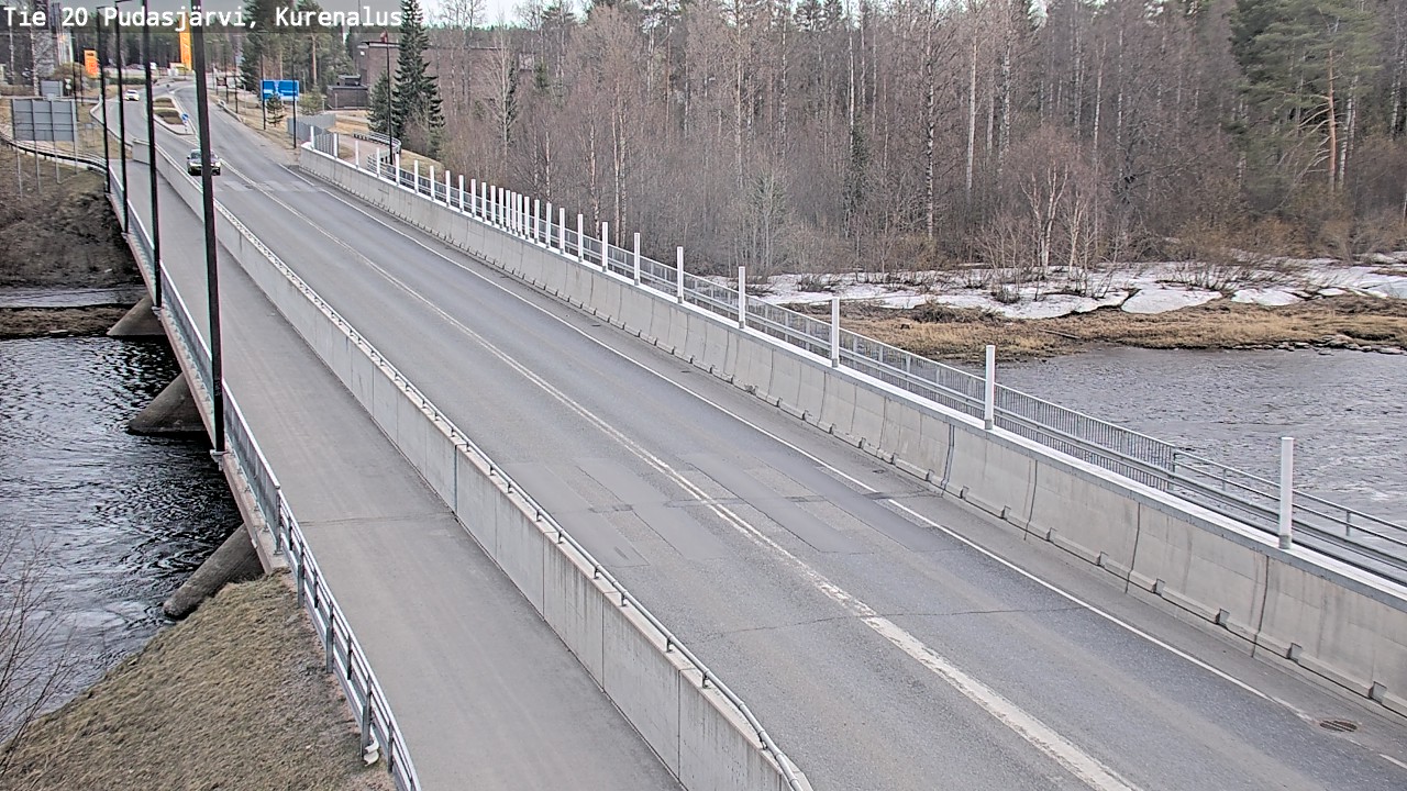 Weather Camera Image Road 20 Pudasjärvi, Kurenalus, Pudasjärvi, Pohjois-Pohjanmaa