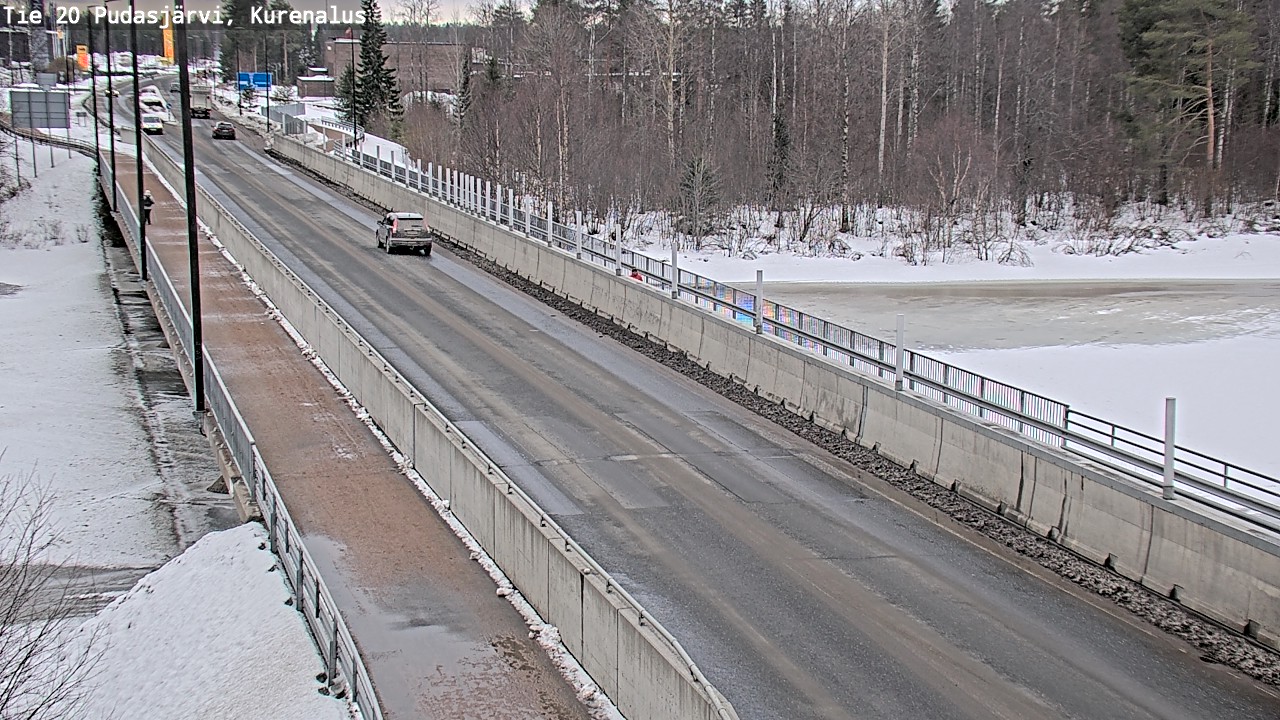 Weather Camera Image Road 20 Pudasjärvi, Kurenalus, Pudasjärvi, Pohjois-Pohjanmaa