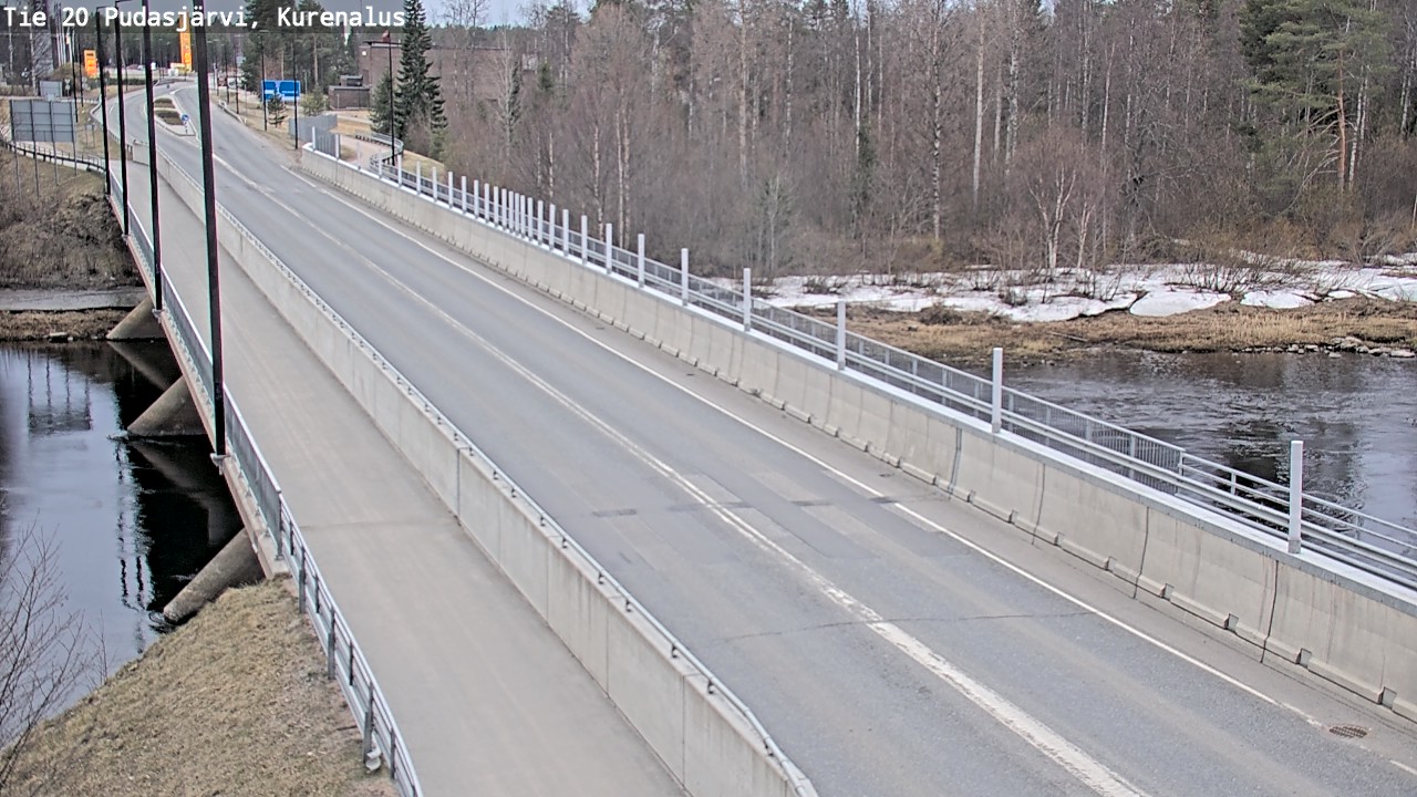 Weather Camera Image Väg 20Pudasjärvi, Kurenalus, Pudasjärvi, Pohjois-Pohjanmaa