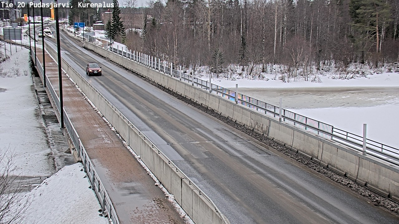 Weather Camera Image Road 20 Pudasjärvi, Kurenalus, Pudasjärvi, Pohjois-Pohjanmaa