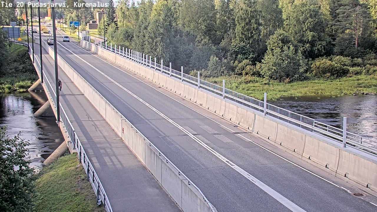 Weather Camera Image Road 20 Pudasjärvi, Kurenalus, Pudasjärvi, Pohjois-Pohjanmaa
