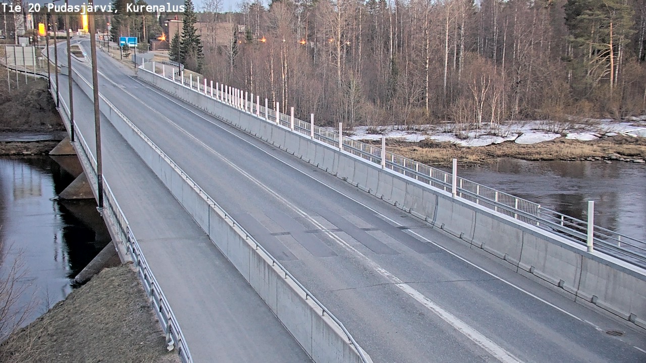 Weather Camera Image Road 20 Pudasjärvi, Kurenalus, Pudasjärvi, Pohjois-Pohjanmaa