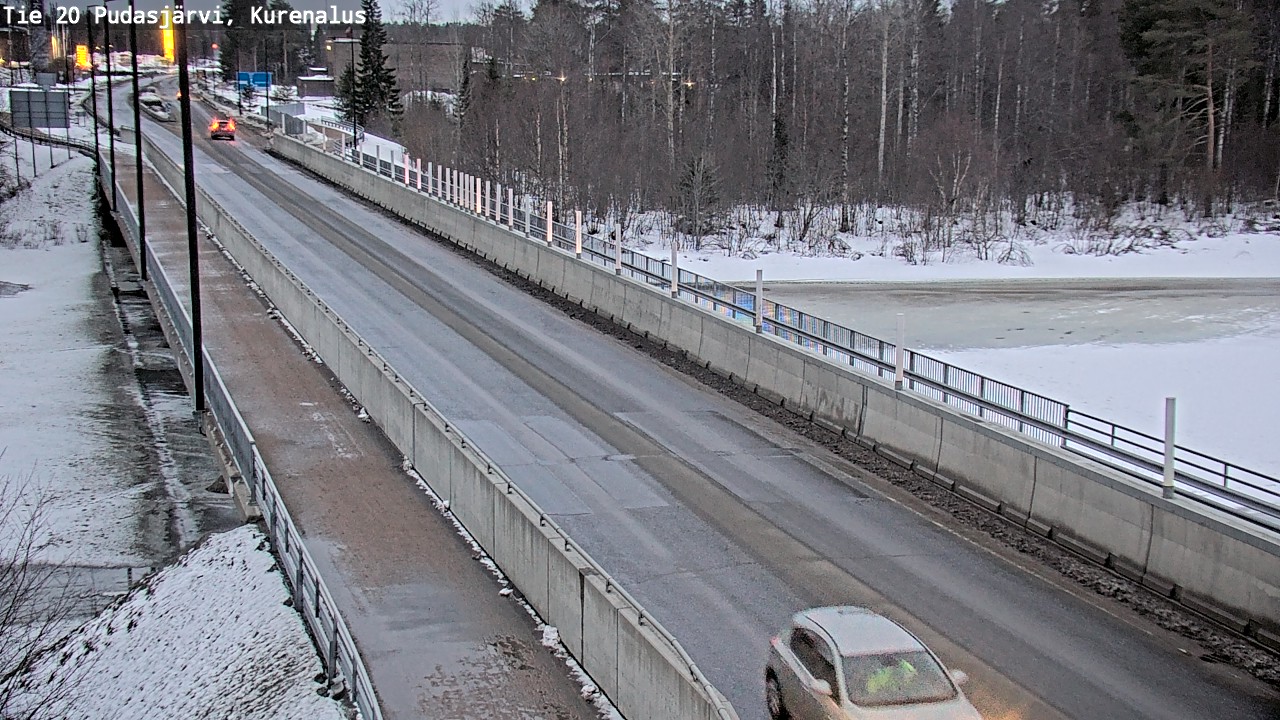 Weather Camera Image Road 20 Pudasjärvi, Kurenalus, Pudasjärvi, Pohjois-Pohjanmaa