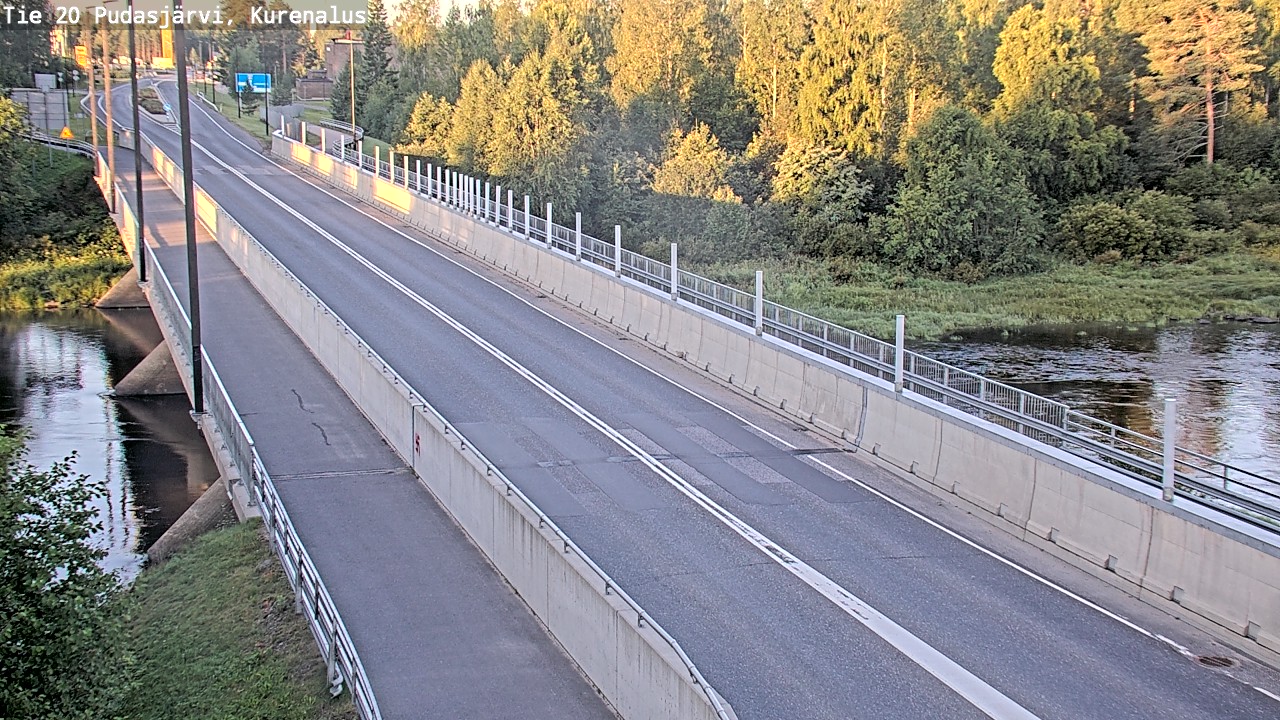 Weather Camera Image Road 20 Pudasjärvi, Kurenalus, Pudasjärvi, Pohjois-Pohjanmaa
