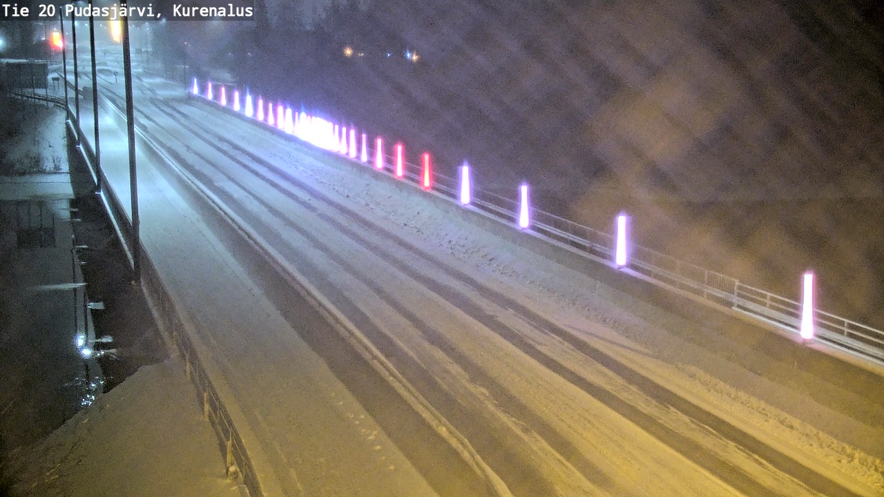 Weather Camera Image Väg 20Pudasjärvi, Kurenalus, Pudasjärvi, Pohjois-Pohjanmaa