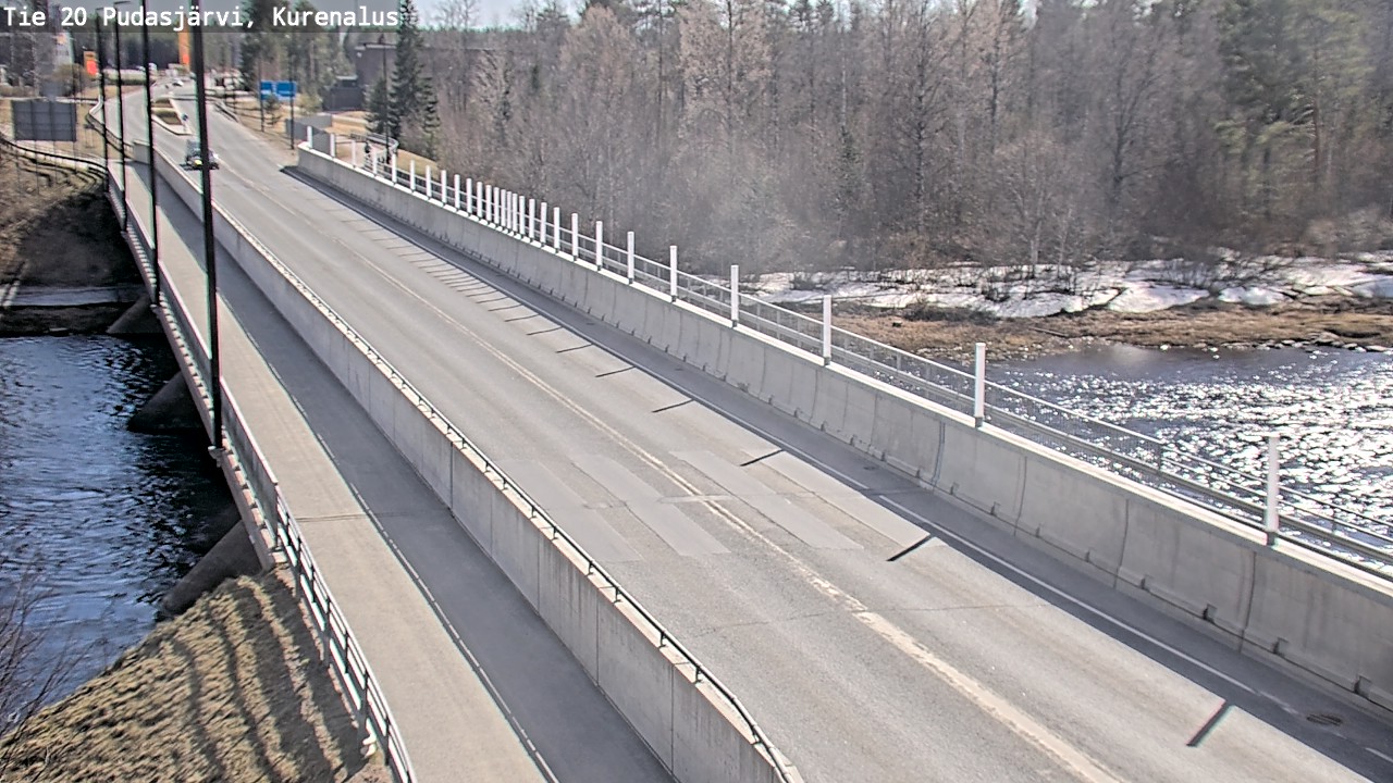 Weather Camera Image Road 20 Pudasjärvi, Kurenalus, Pudasjärvi, Pohjois-Pohjanmaa