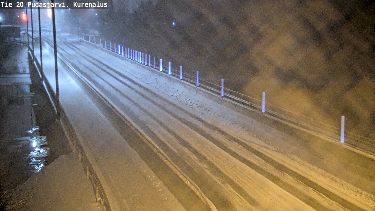 Weather Camera Image Väg 20Pudasjärvi, Kurenalus, Pudasjärvi, Pohjois-Pohjanmaa