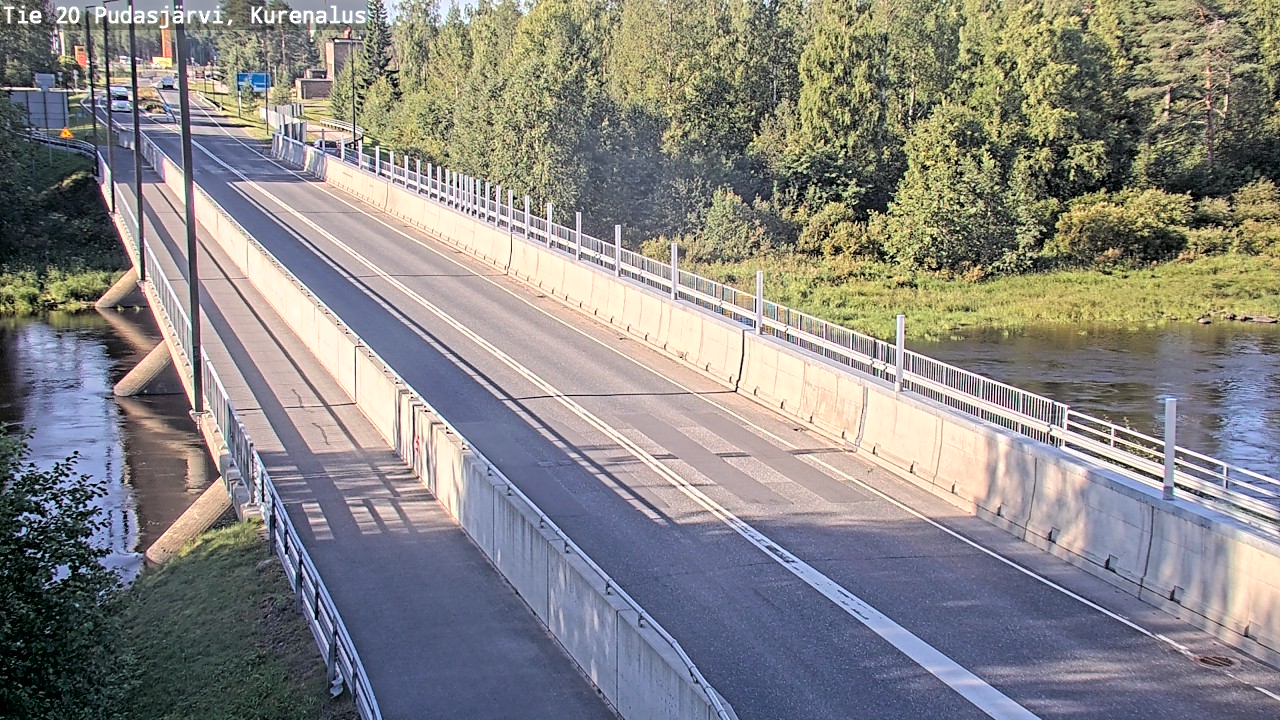 Weather Camera Image Road 20 Pudasjärvi, Kurenalus, Pudasjärvi, Pohjois-Pohjanmaa
