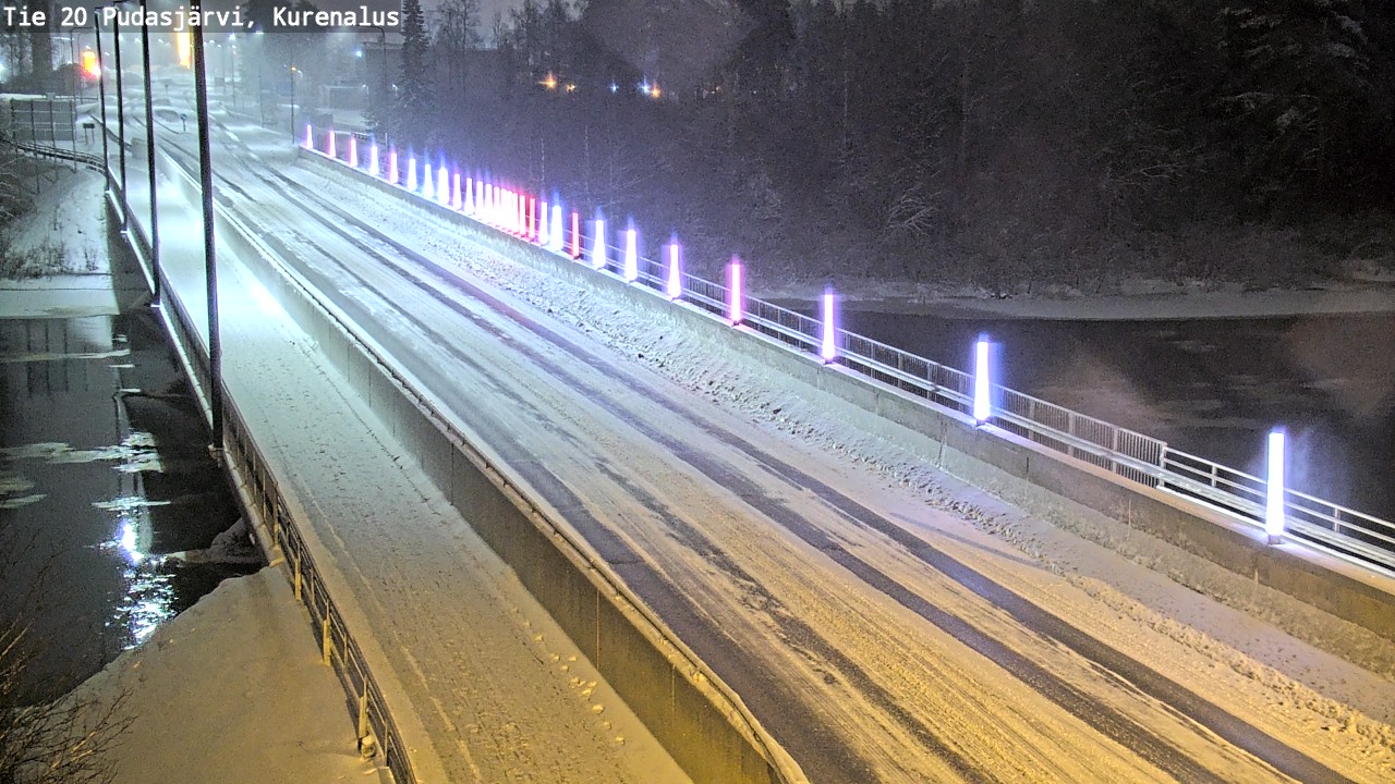 Weather Camera Image Väg 20Pudasjärvi, Kurenalus, Pudasjärvi, Pohjois-Pohjanmaa