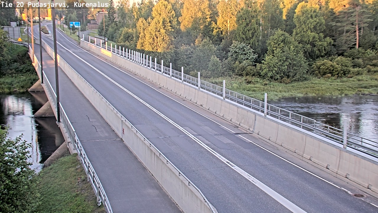 Weather Camera Image Road 20 Pudasjärvi, Kurenalus, Pudasjärvi, Pohjois-Pohjanmaa