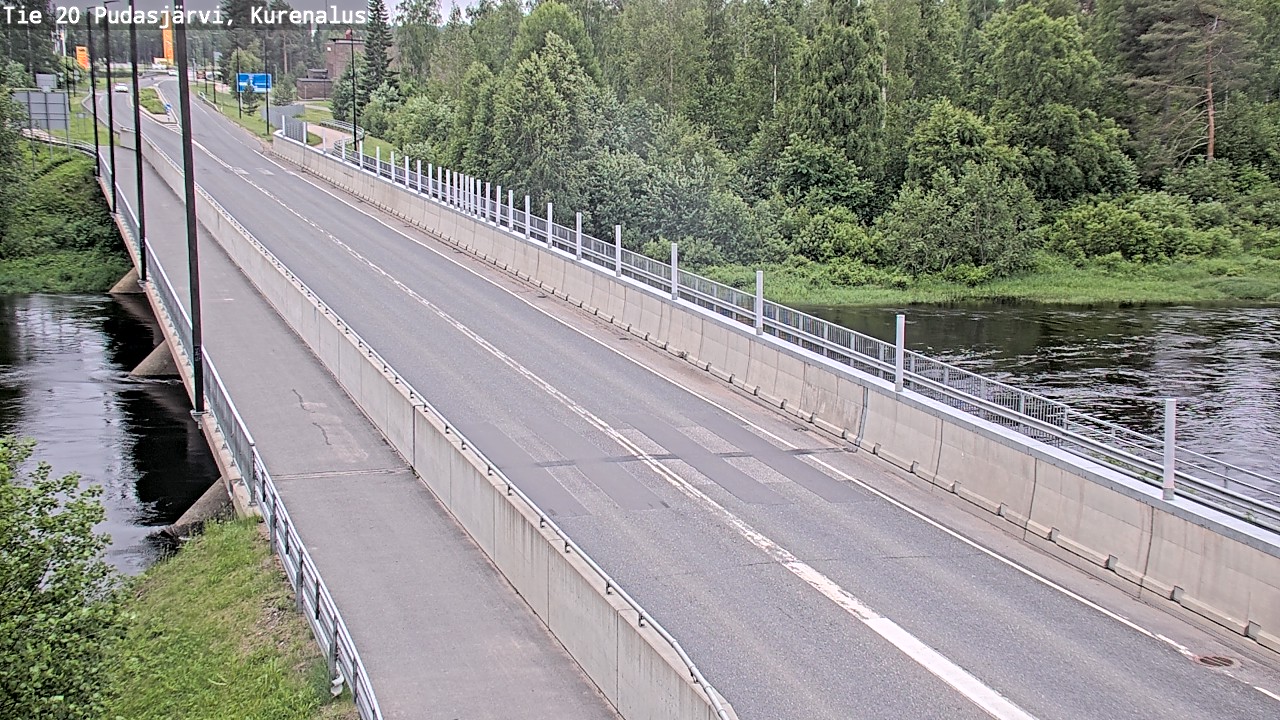 Weather Camera Image Väg 20Pudasjärvi, Kurenalus, Pudasjärvi, Pohjois-Pohjanmaa