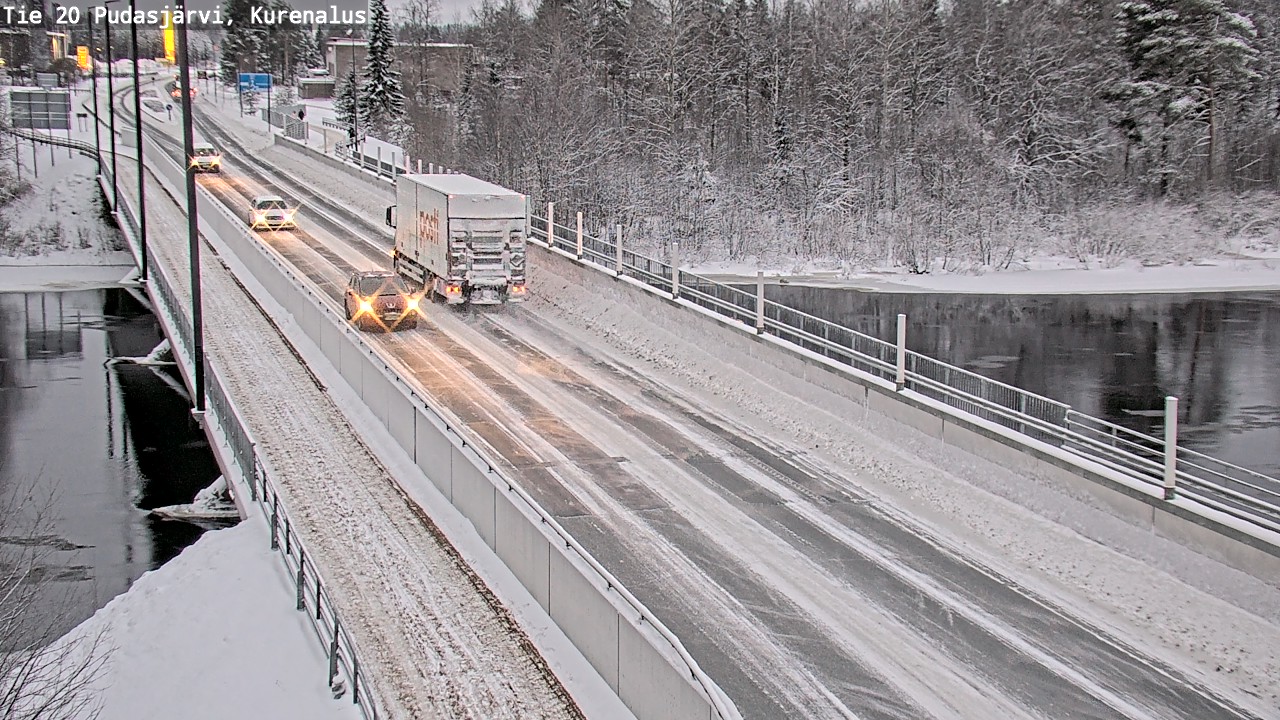 Weather Camera Image Väg 20Pudasjärvi, Kurenalus, Pudasjärvi, Pohjois-Pohjanmaa