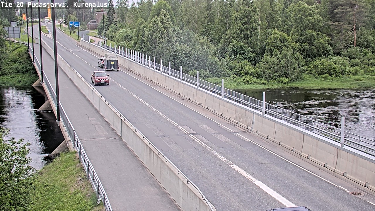 Weather Camera Image Väg 20Pudasjärvi, Kurenalus, Pudasjärvi, Pohjois-Pohjanmaa