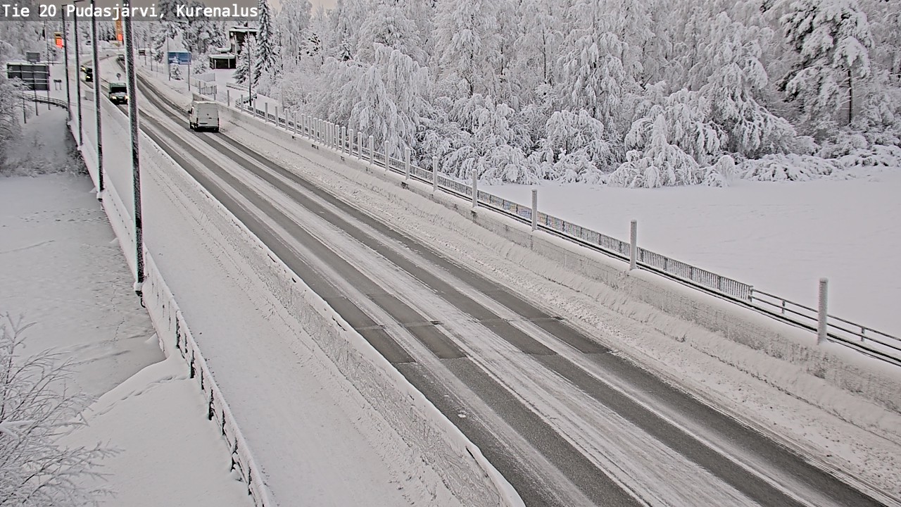 Weather Camera Image Road 20 Pudasjärvi, Kurenalus, Pudasjärvi, Pohjois-Pohjanmaa