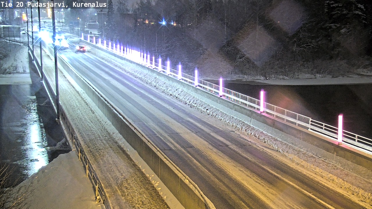 Weather Camera Image Väg 20Pudasjärvi, Kurenalus, Pudasjärvi, Pohjois-Pohjanmaa