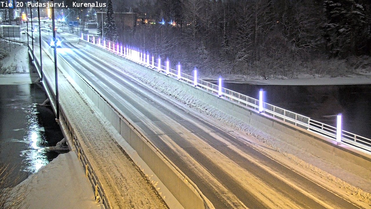 Weather Camera Image Väg 20Pudasjärvi, Kurenalus, Pudasjärvi, Pohjois-Pohjanmaa