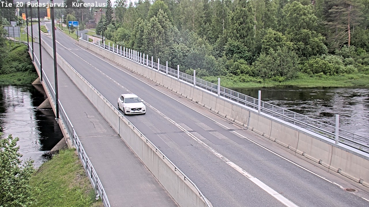 Weather Camera Image Väg 20Pudasjärvi, Kurenalus, Pudasjärvi, Pohjois-Pohjanmaa