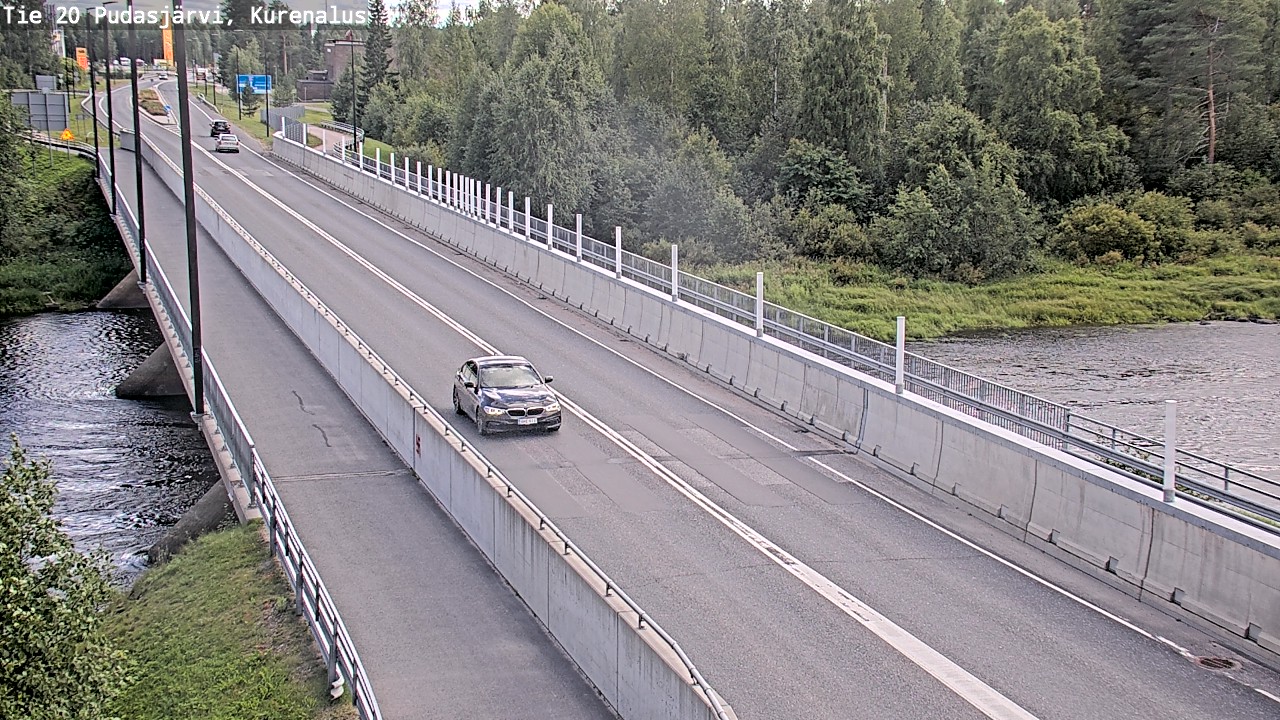 Weather Camera Image Road 20 Pudasjärvi, Kurenalus, Pudasjärvi, Pohjois-Pohjanmaa