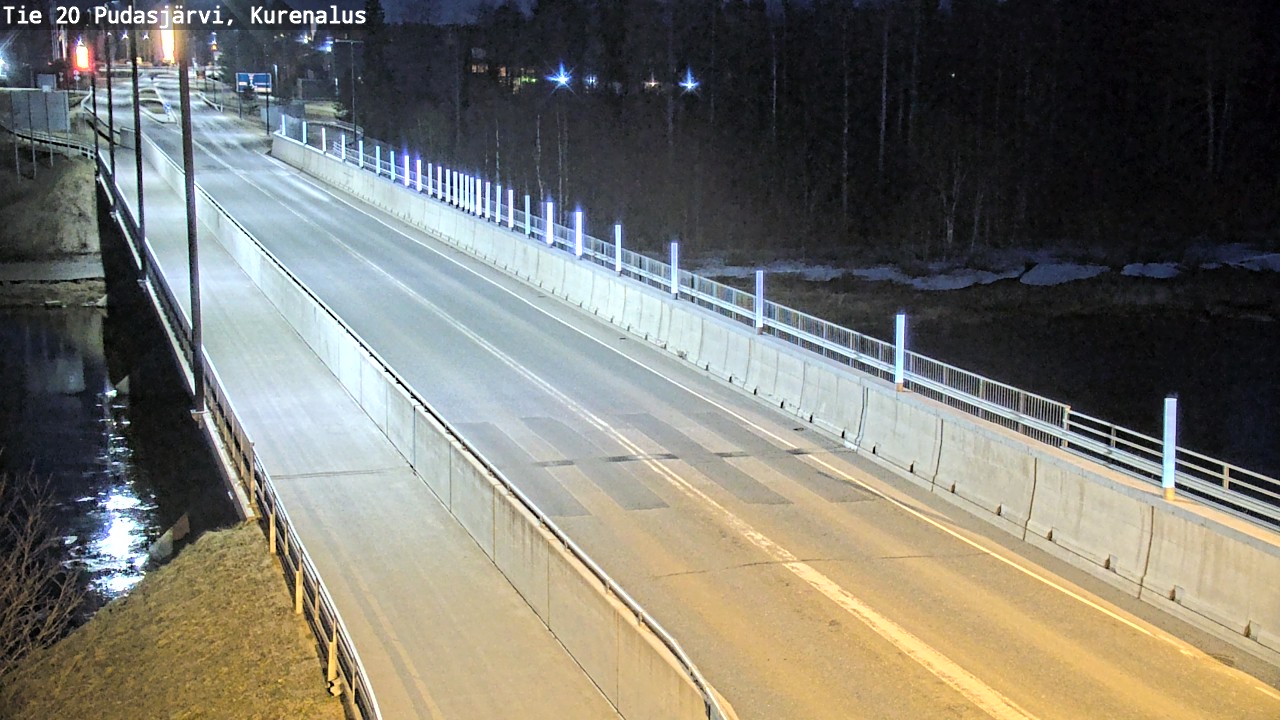 Weather Camera Image Road 20 Pudasjärvi, Kurenalus, Pudasjärvi, Pohjois-Pohjanmaa